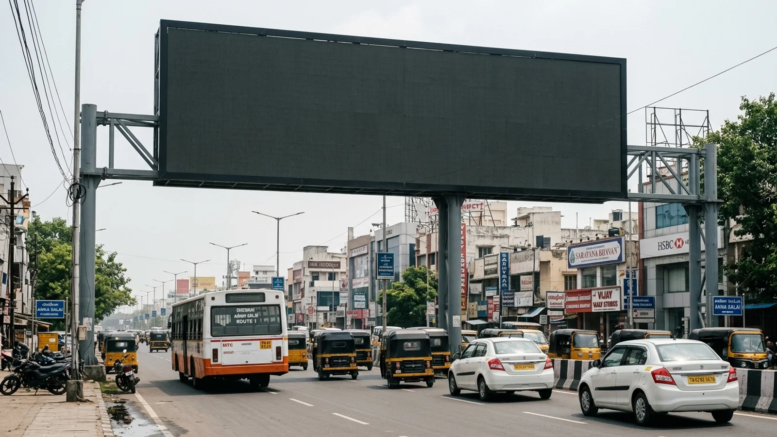 Digital OOH at Egmore, Chennai — digital outdoor advertising