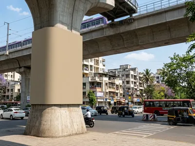 Metro Pillar at Erandwane, Pune — outdoor advertising