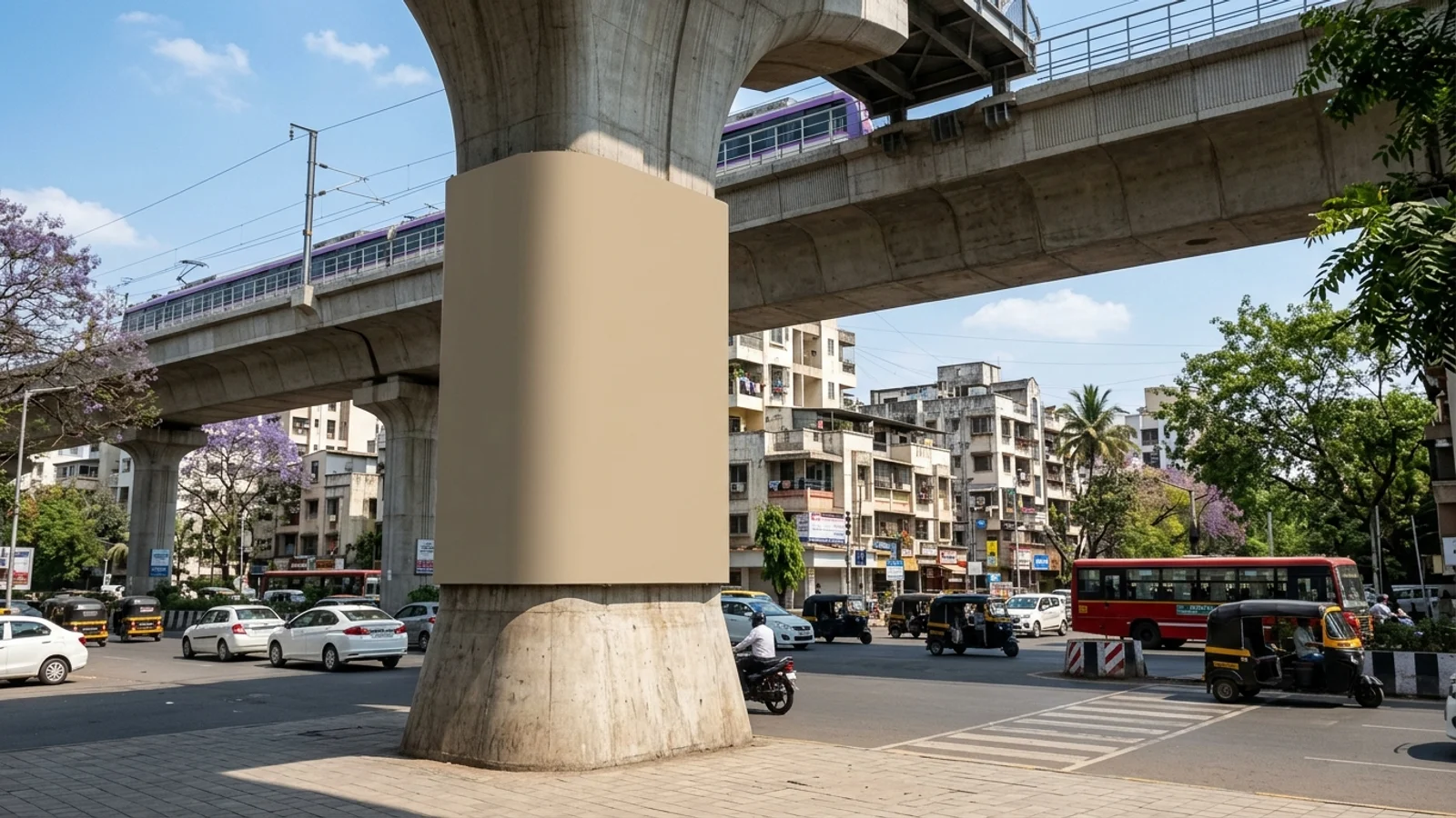 Hoarding at Koregaon Park Junction, Pune — 30x20 ft outdoor advertising