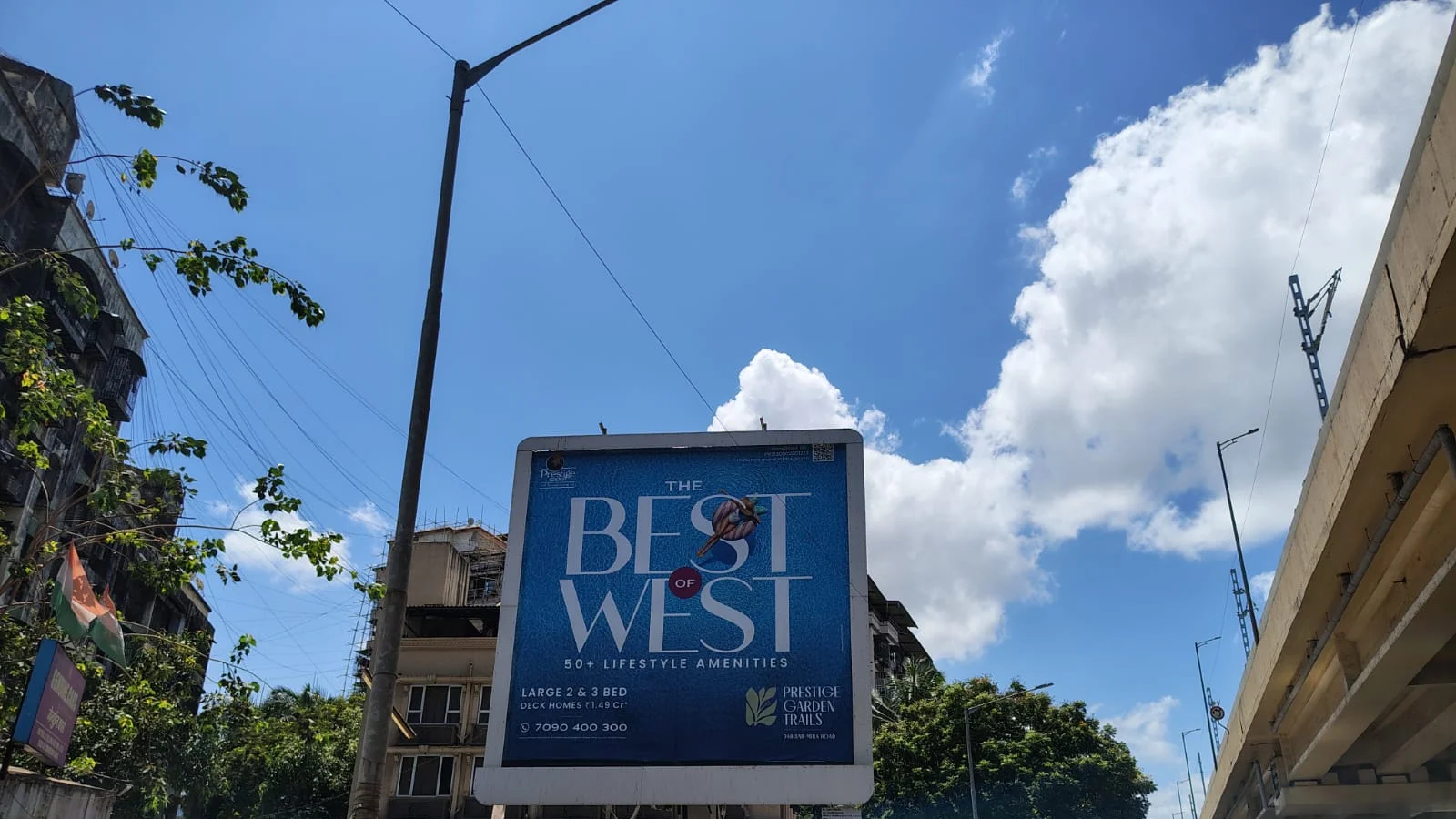 Hoarding at Vile Parle, Mumbai — 40x40 ft front-lit outdoor advertising