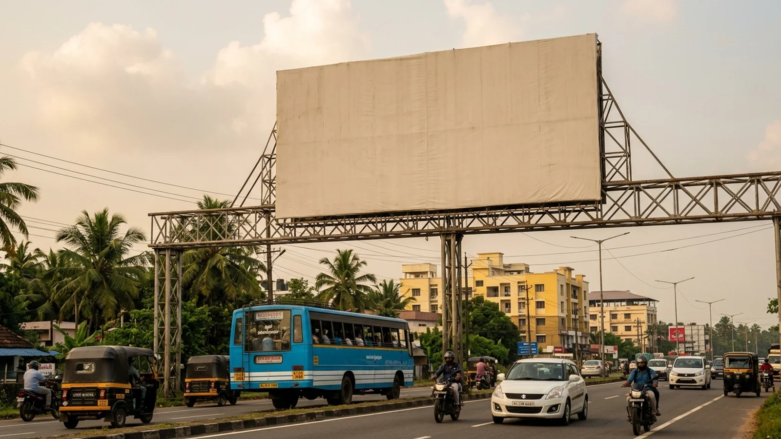 Hoarding at Palayam, Kozhikode — 35x20 ft non-lit outdoor advertising