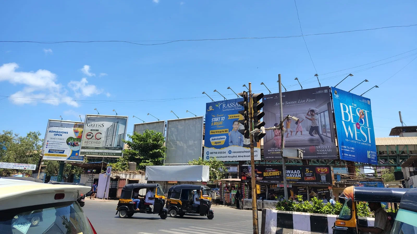 Hoarding at Lower Parel, Mumbai — 30x30 ft front-lit outdoor advertising