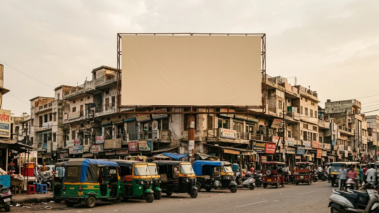Metro Pillar at Indira Nagar, Lucknow — 4x9 ft back-lit outdoor advertising