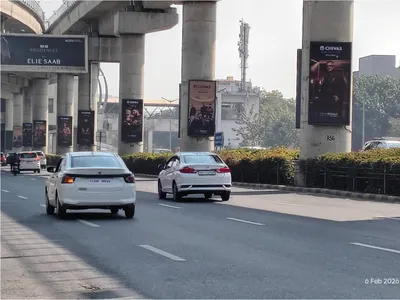 Hoarding at Vasant Vihar, Delhi — outdoor advertising