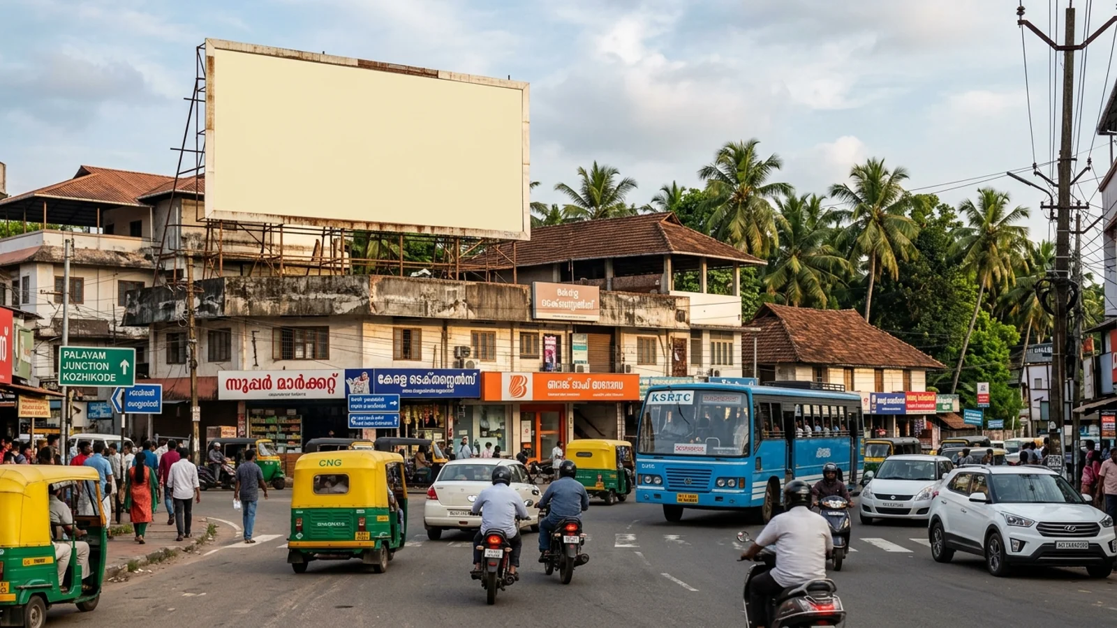 Hoarding in Kozhikode — 25x20 ft non-lit outdoor advertising