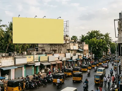 Hoarding at Teynampet, Chennai — outdoor advertising