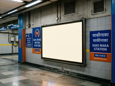 Digital Screen at Digital Screen at Metro Station Andheri West, Mumbai, Mumbai — outdoor advertising