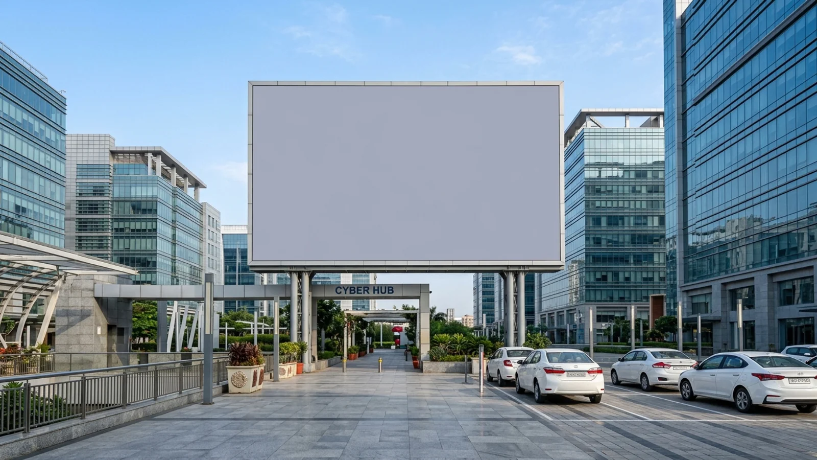 Metro Pillar at Sector 24, Gurugram — 5x10 ft back-lit outdoor advertising