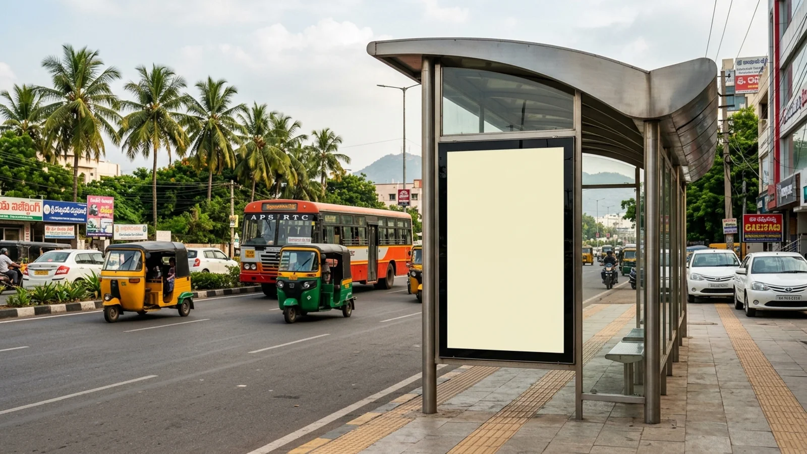 Hoarding in Vijayawada — 30x25 ft front-lit outdoor advertising