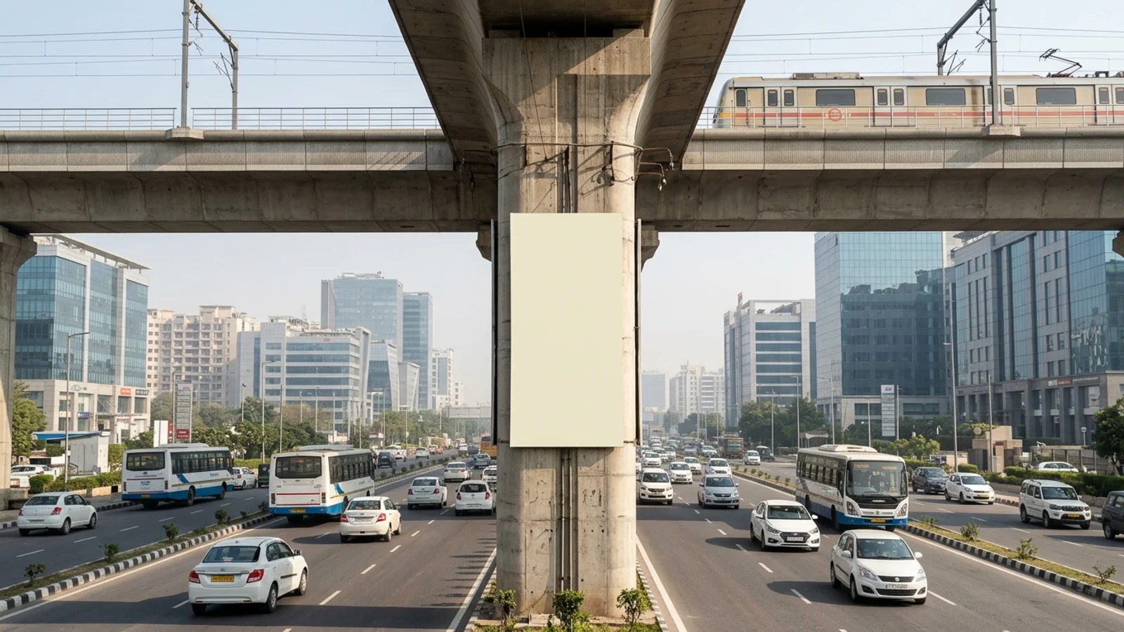 Hoarding in Gurugram — 26x13 ft front-lit outdoor advertising