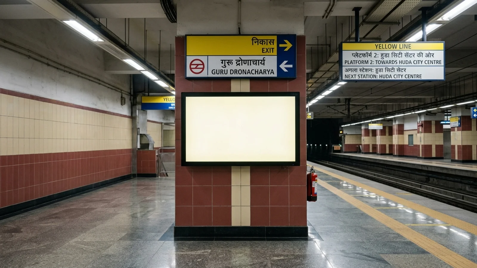Metro Promotional Space at Promotional Space at Metro Station Model Town, Delhi, Delhi — non-lit transit advertising