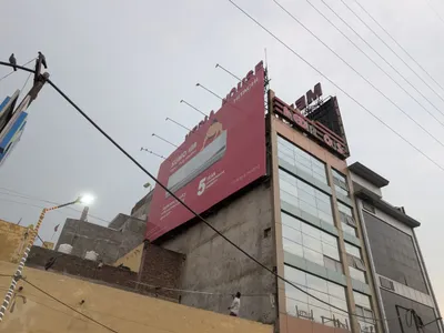 Hoarding at Laxmi Nagar, Delhi — outdoor advertising