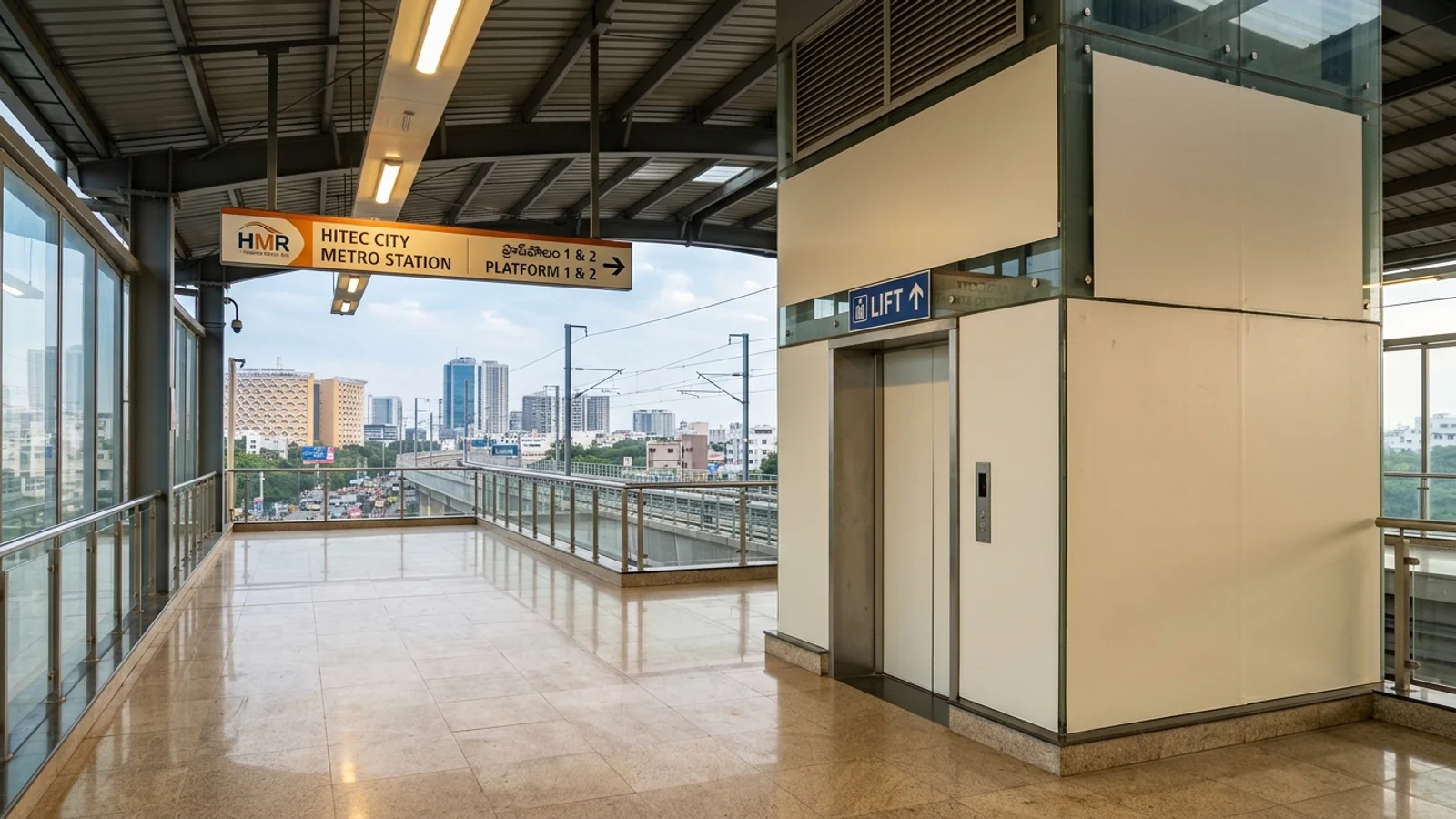 Metro Staircase Branding at Staircase Branding at Metro Station Hitech City Hyderabad, Hyderabad — non-lit transit