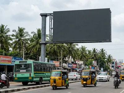Bus Queue Shelter at Bus Shelter - Ganapathypudur, Chennai, 41470, Coimbatore — outdoor advertising
