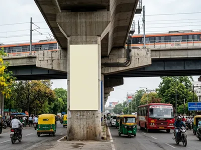 Bus Queue Shelter at Bus Shelter - Mahanagar Lucknow, 87320, Lucknow — outdoor advertising