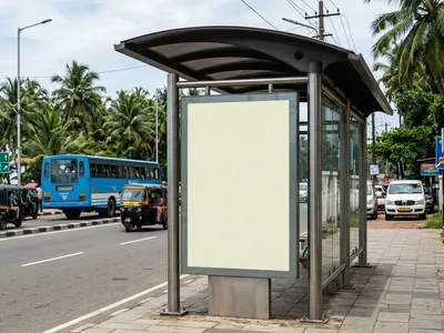 Bus Queue Shelter at Bus Shelter - Palayam Kozhikode, 79542, Kozhikode — outdoor advertising