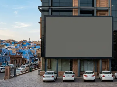 Hoarding at Unipole - Jodhpur Laxmi Nagar, Jodhpur, 33331, Jodhpur — outdoor advertising