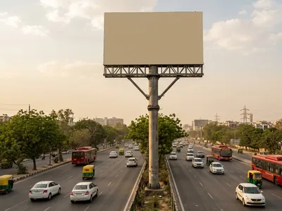 Hoarding at Naraina, Delhi — outdoor advertising
