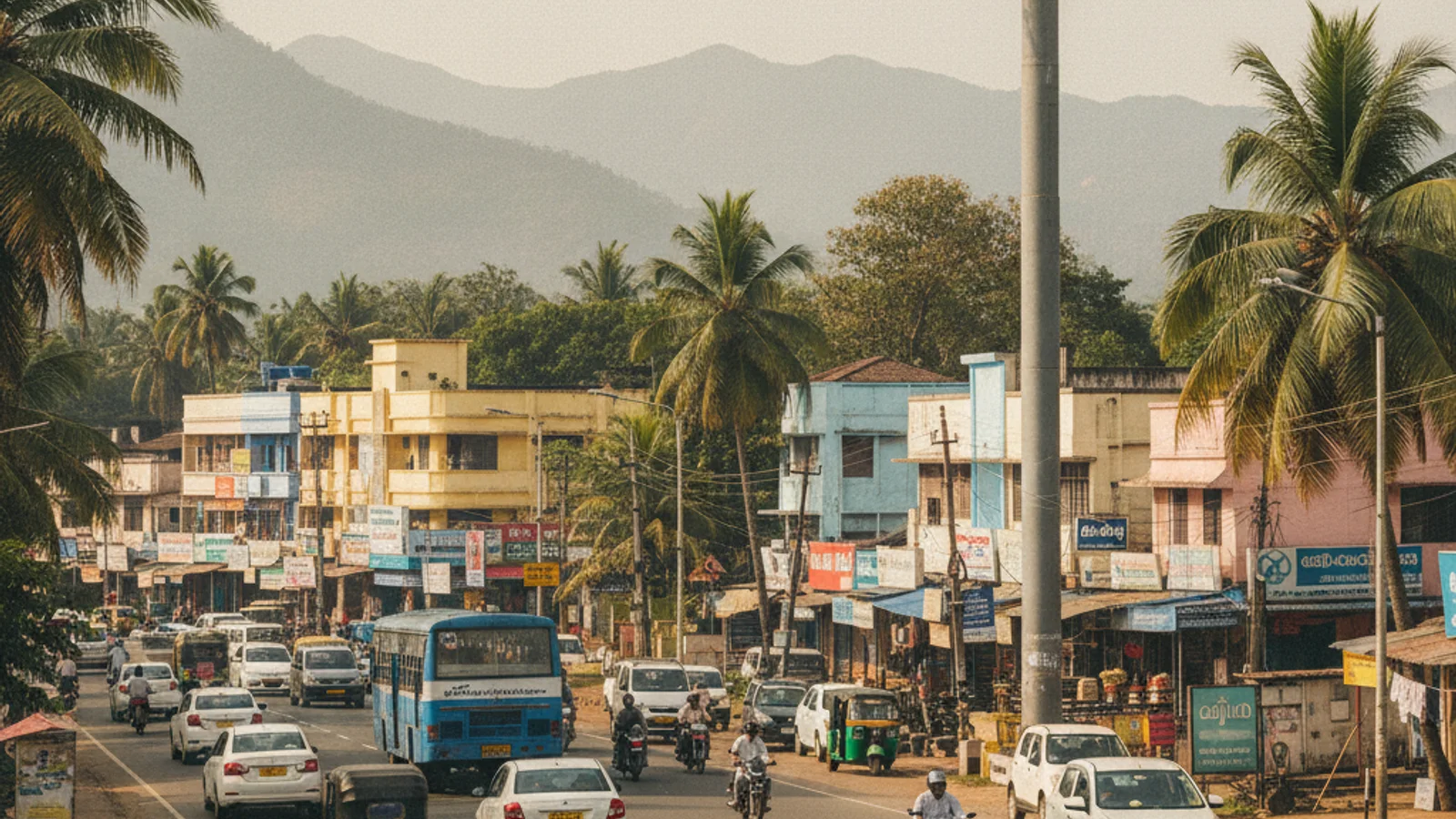 Hoarding at Canara Bank Colony, Palakkad — 30x35 ft non-lit outdoor advertising