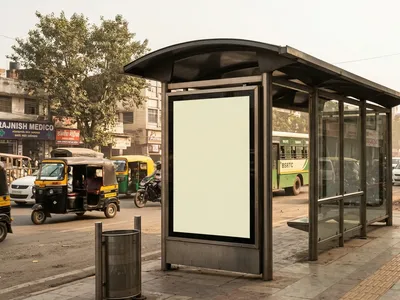 Bus Queue Shelter at Bus Shelter - Patna Kurji, 66111, Patna — outdoor advertising