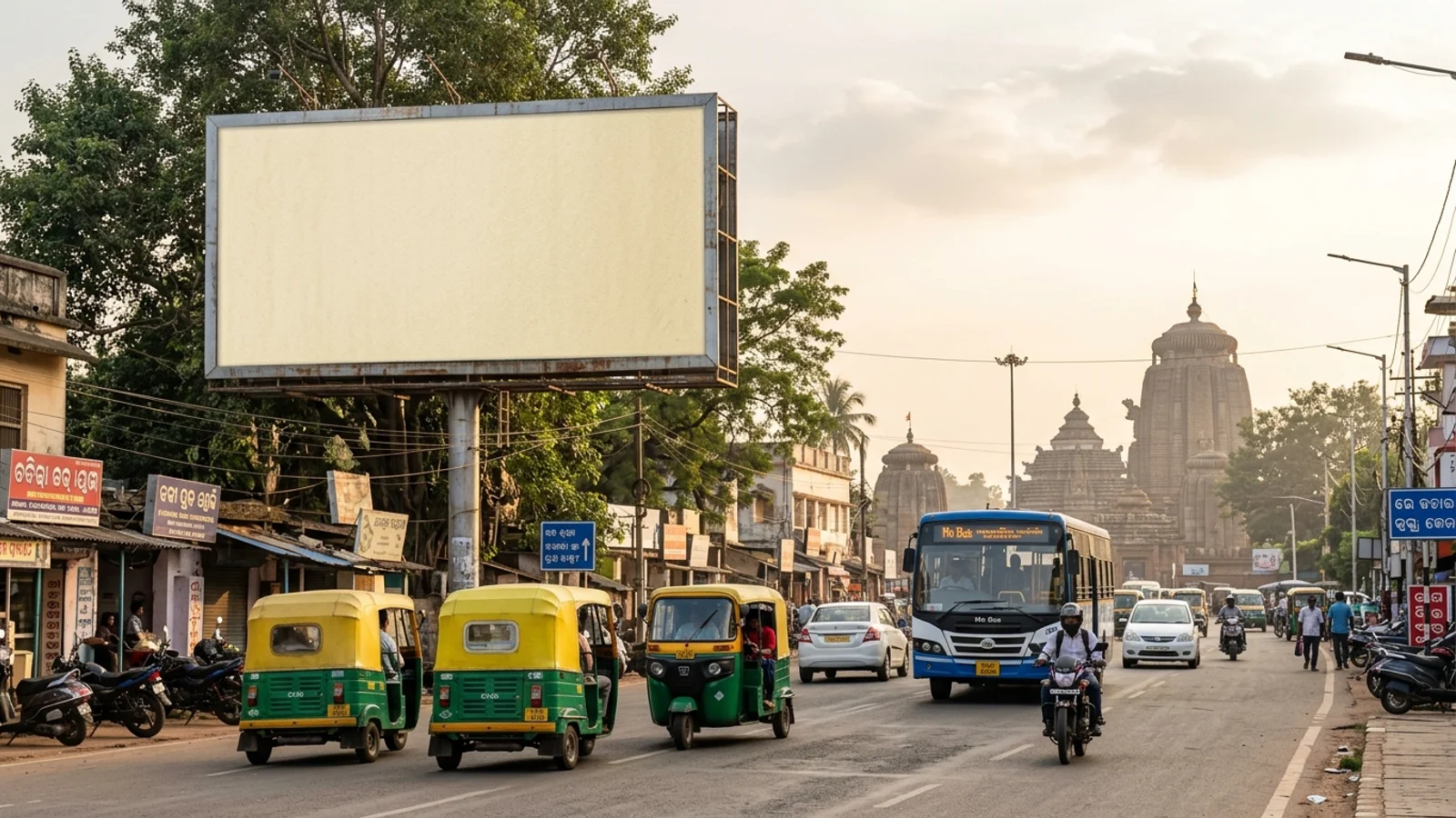 Hoarding at BhubaneswarBhubaneswar, Bhubaneswar — 60x30 ft front-lit outdoor advertising