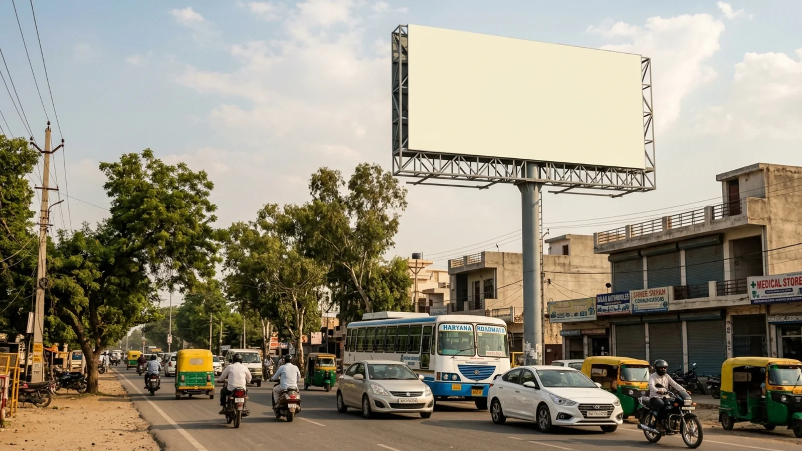 Hoarding at Amar Garh Colony, Kaithal — 20x10 ft non-lit outdoor advertising