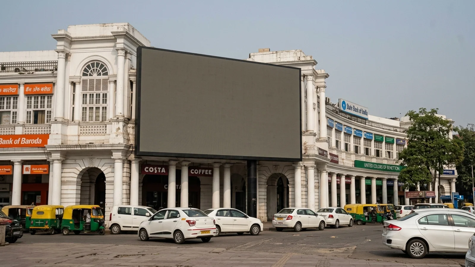 Hoarding at Old Delhi, Delhi — 20x10 ft front-lit outdoor advertising