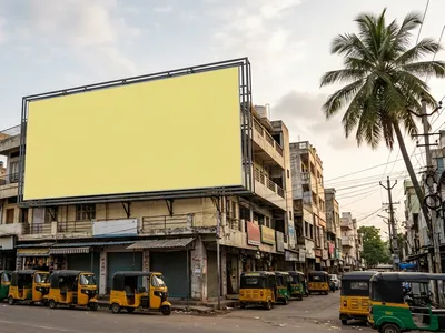 Hoarding at Benz Circle Vijayawada, 14529, Vijayawada — outdoor advertising