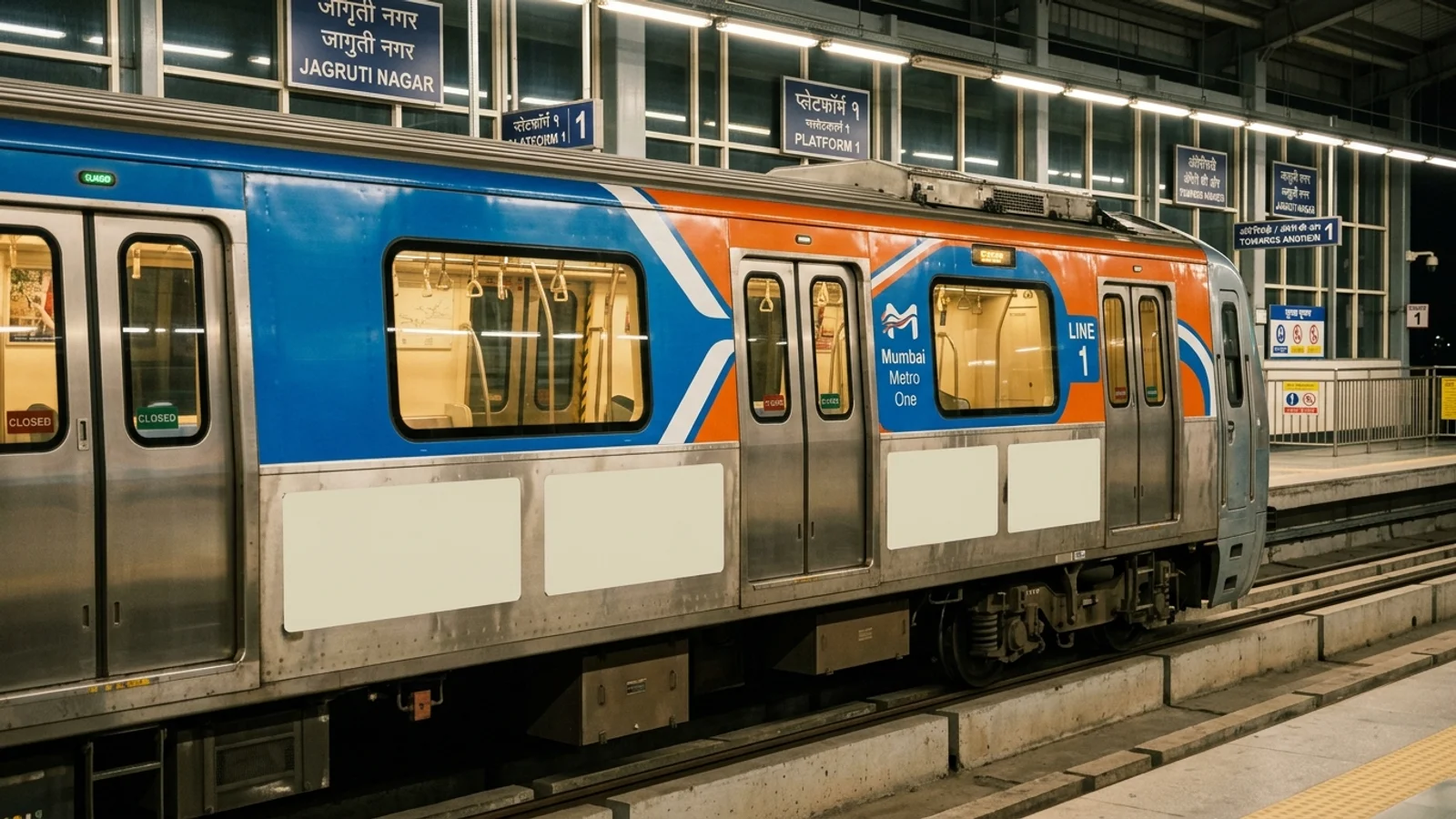 Metro Digital Screen at Digital Screen at Metro Station Chakala, Mumbai, Mumbai — digital transit advertising