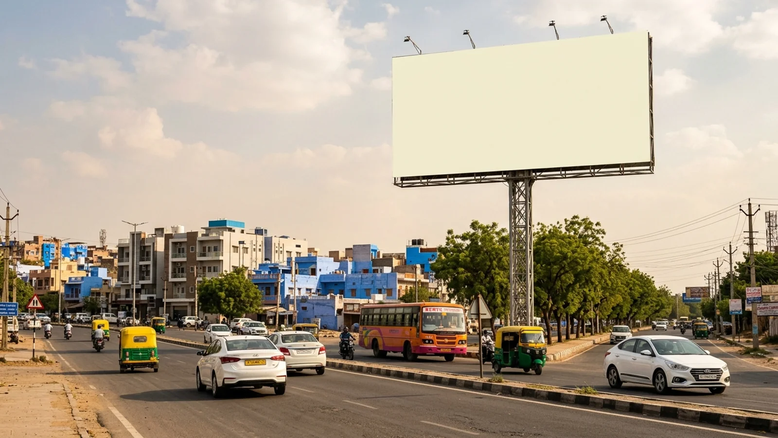 Hoarding at Ratanada, Jodhpur — 35x10 ft non-lit outdoor advertising