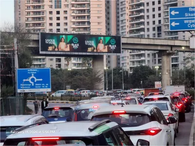 Hoarding at Lodi Colony, Delhi — outdoor advertising
