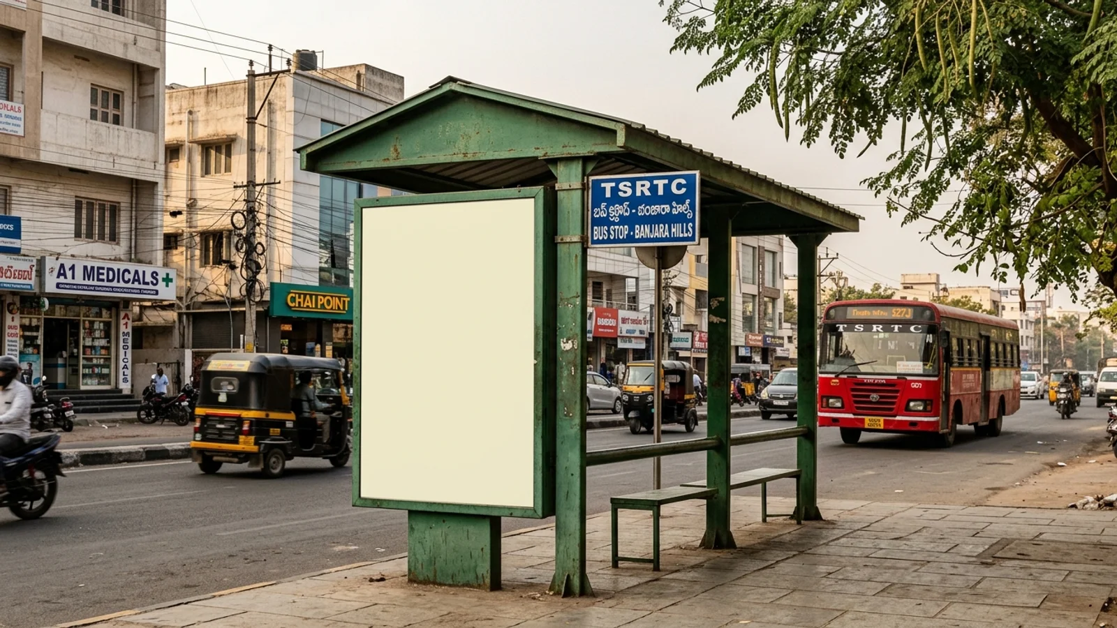 Hoarding in Hyderabad — 80x40 ft front-lit outdoor advertising