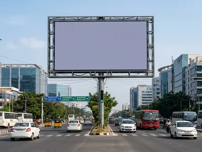 Bus Queue Shelter at Ameerpet, Hyderabad — outdoor advertising