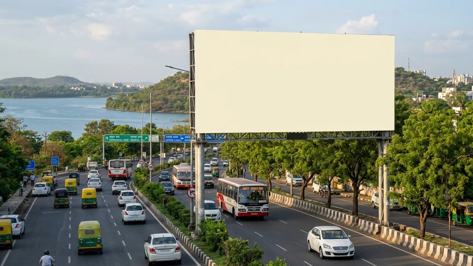 Bus Queue Shelter at TT Nagar,, Bhopal — back-lit outdoor advertising