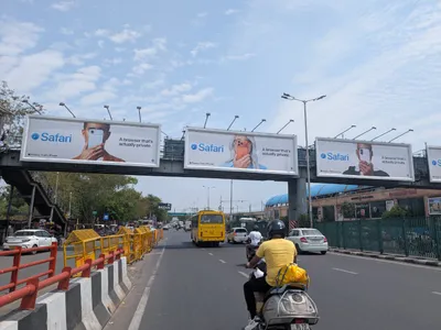Hoarding in Delhi — outdoor advertising