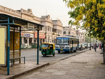 Bus Queue Shelter at Bus Shelter - Charbagh Lucknow, 55769, Lucknow — outdoor advertising