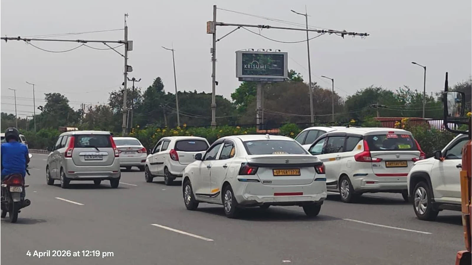 Hoarding at Rohini, Delhi — 20x10 ft front-lit outdoor advertising