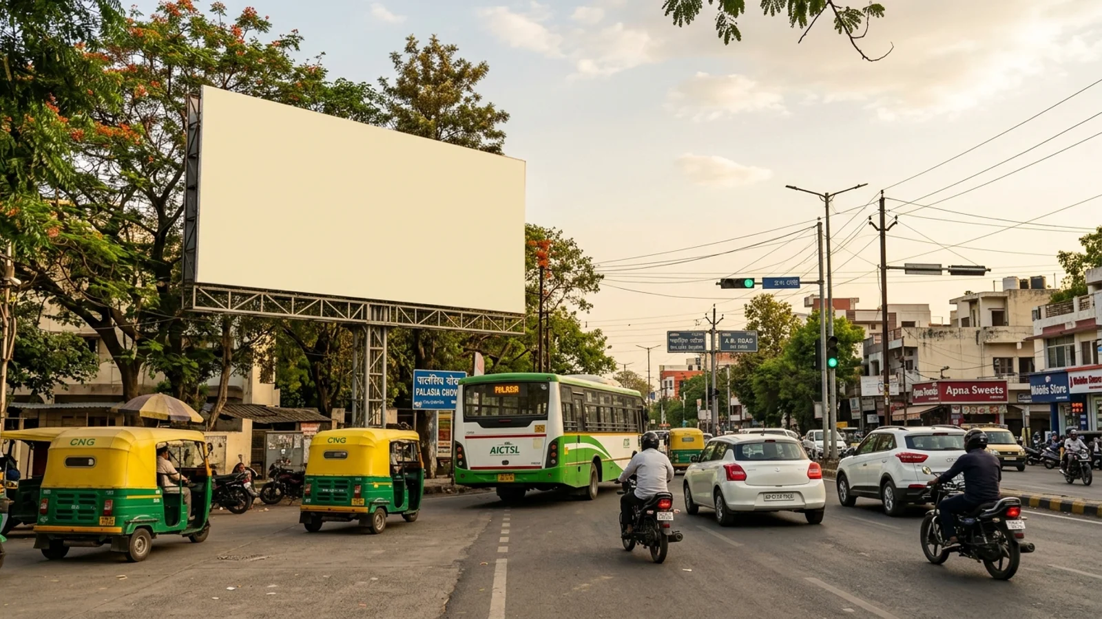 Hoarding — Scheme 54 PU4, Indore — CupShup