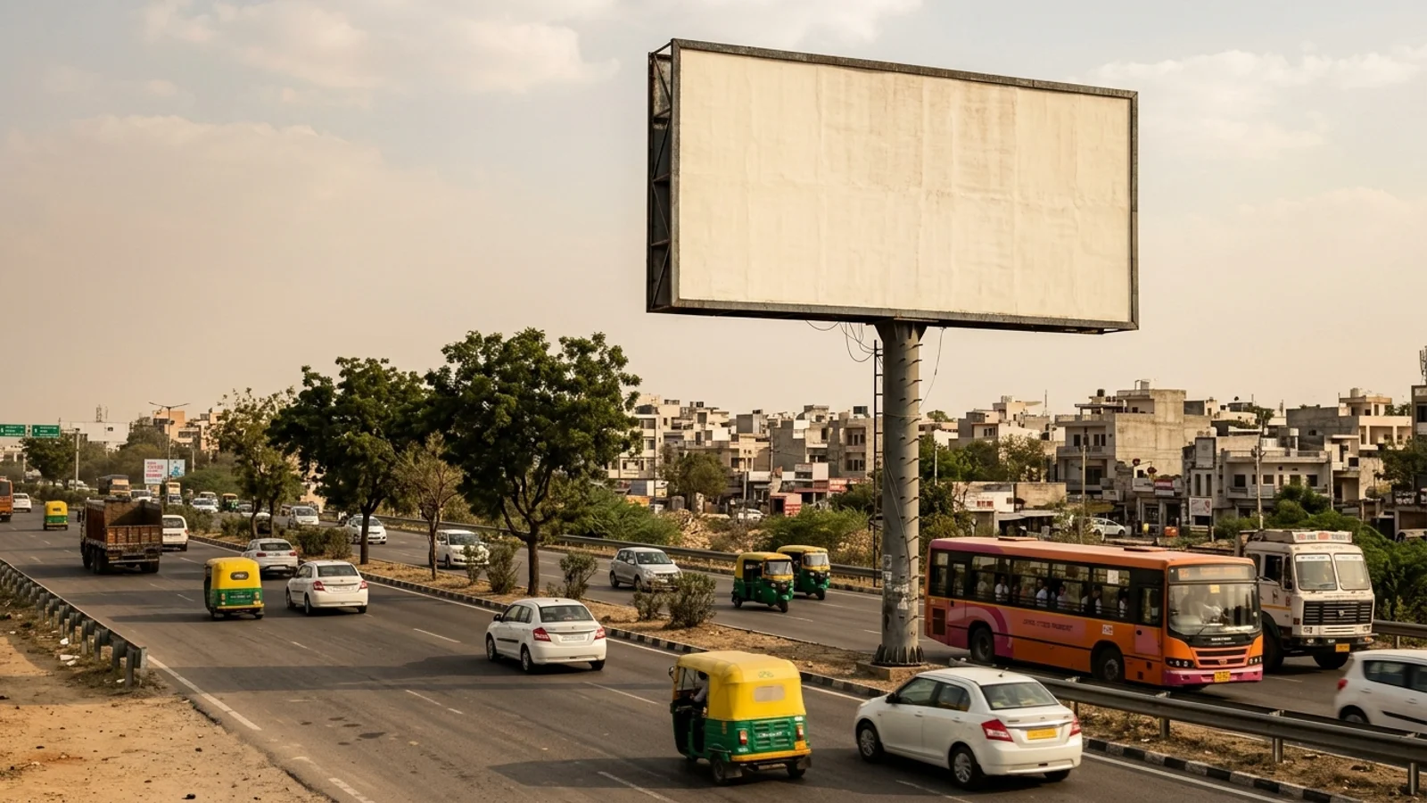 Metro Pillar at Vidhyut Nagar, Jaipur — 4x8 ft back-lit outdoor advertising
