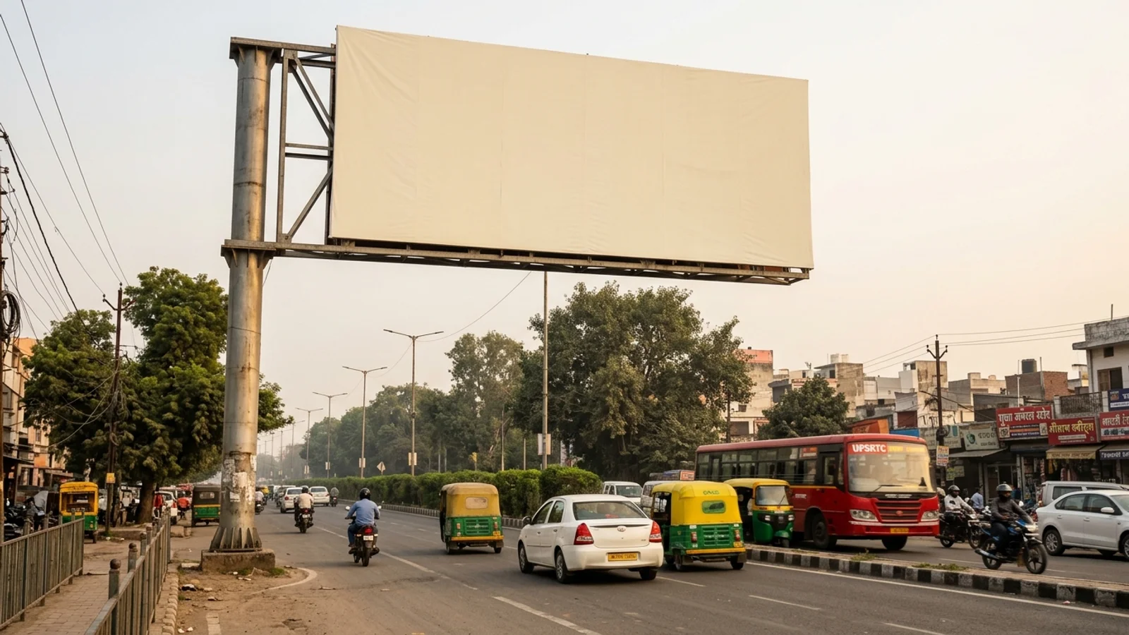 Hoarding at Nawabganj, Kanpur — 20x10 ft non-lit outdoor advertising