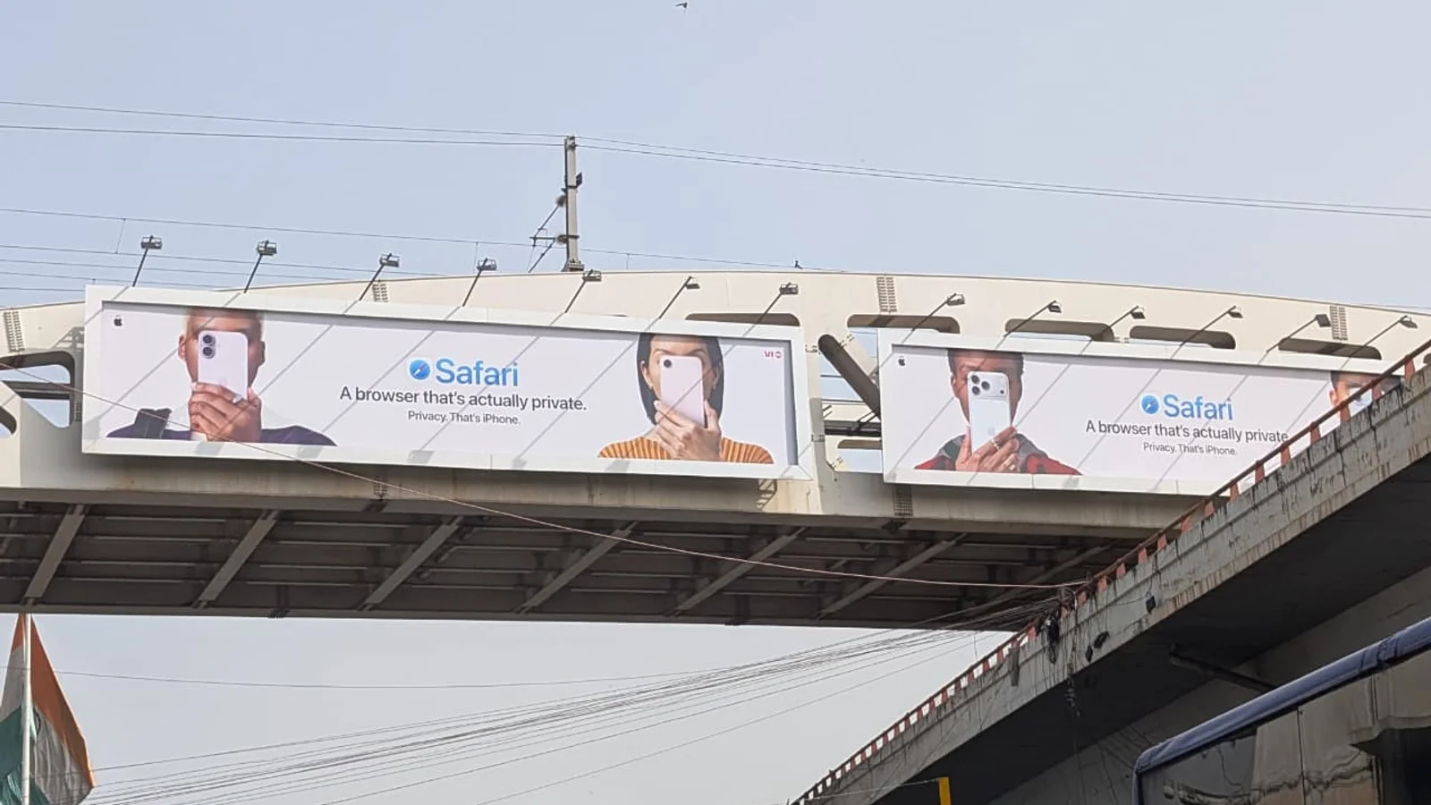 Hoarding at Shastri Nagar, Delhi — 30x7 ft front-lit outdoor advertising