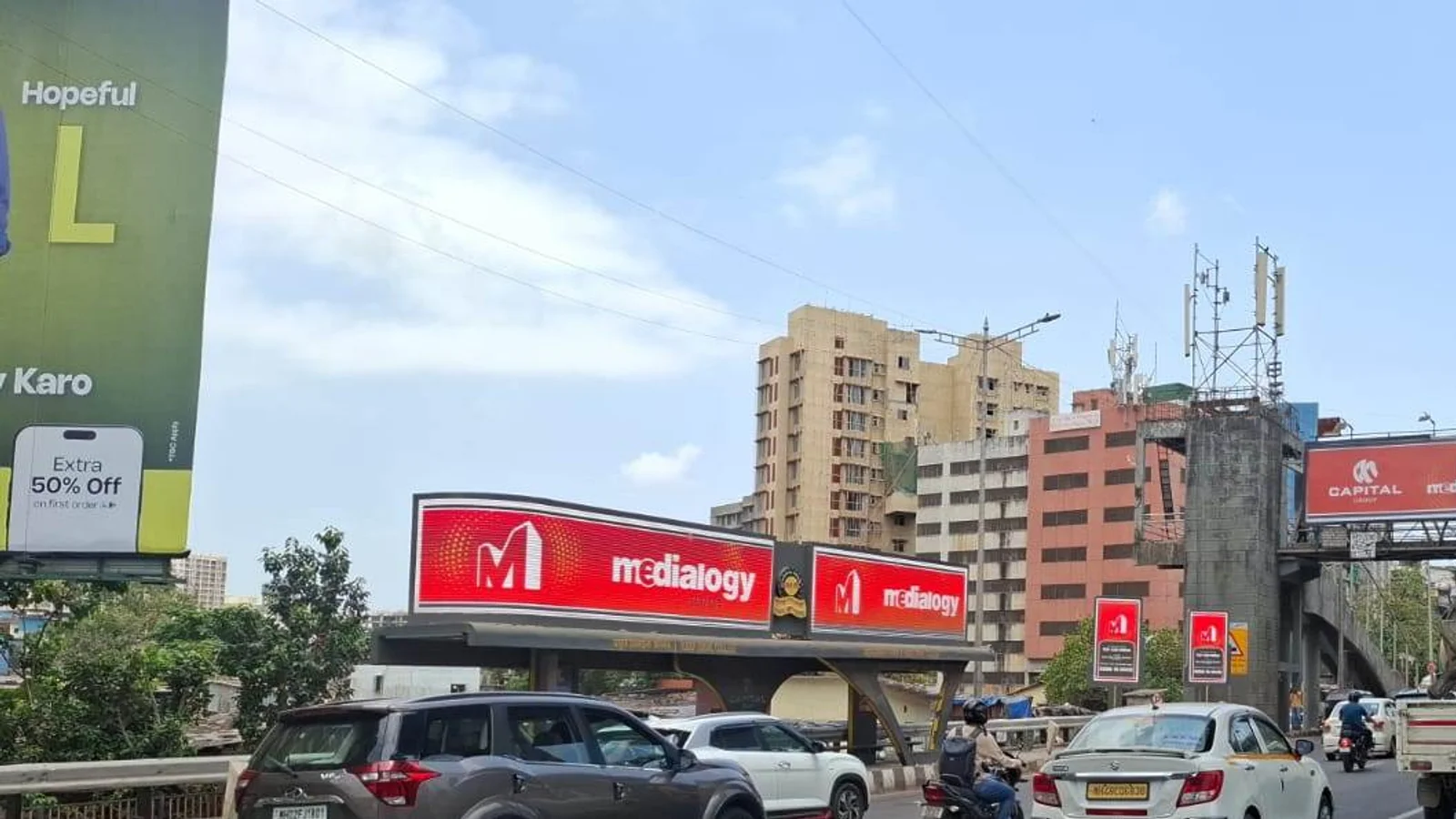 Hoarding at Santacruz (West), Mumbai — 16x20 ft non-lit outdoor advertising