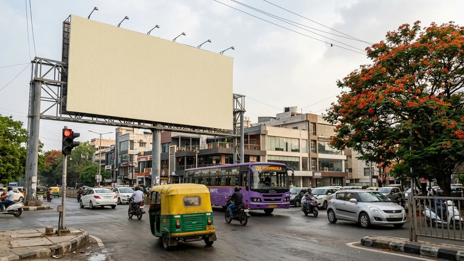 Hoarding at Hebbagodi, Bangalore — 40x40 ft non-lit outdoor advertising