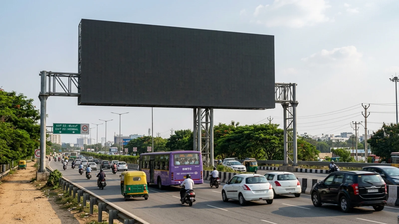 Hoarding at Dandupalya Hoskote, Bangalore — 50x40 ft non-lit outdoor advertising