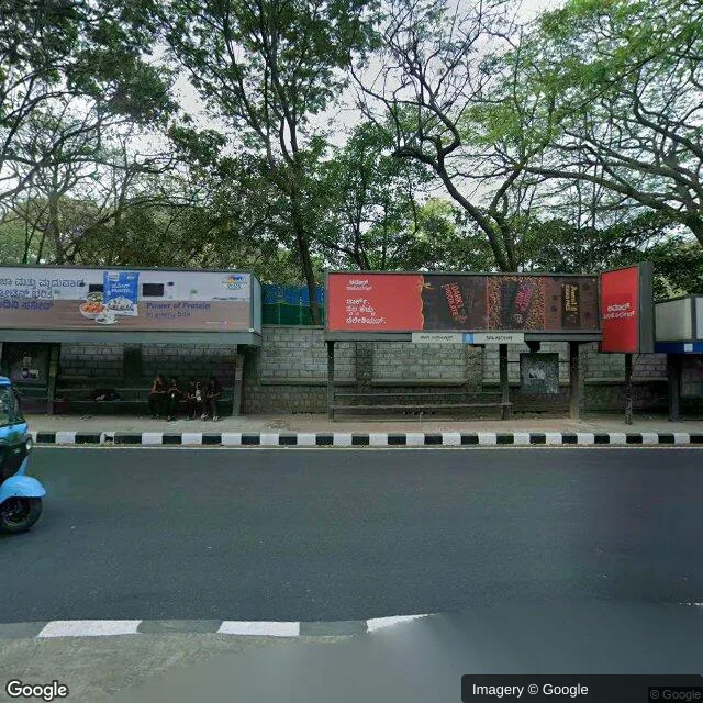 Bus Queue Shelter at Bus Shelter - Mathikere Bengaluru, 31113, Bangalore — outdoor advertising